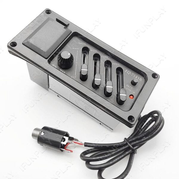 Microfono Pre EQ7545 De Guitarra Acústica/Clasica Profesional 4 Bandas Pickup 6,5 MM CAMBO