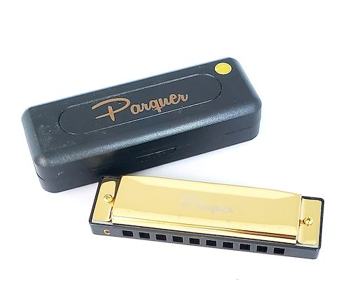 Armonica H1005S Metal Blusera En DO Dorada PARQUER