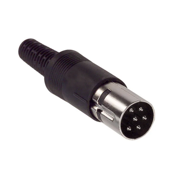 Conector Ficha 0600 Macho DIN 6 Patas Para Cable RADIO NORTE