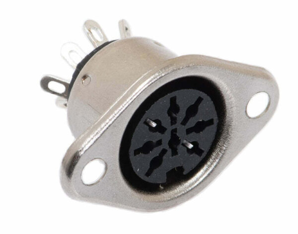 Conector Ficha 0700 Hembra DIN 3 Patas Para Chasis RADIO NORTE