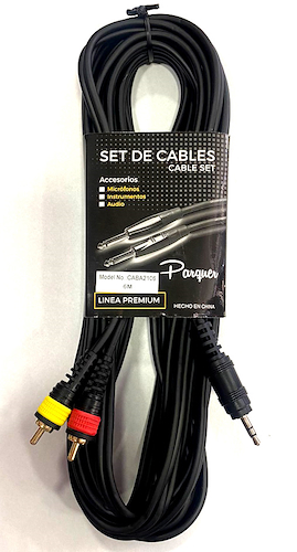 Cable CABA2101 Rca Macho A Mini Plug Stereo 1 Mt. PARQUER