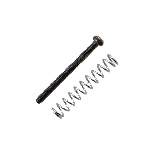 Tornillo Negro TOR6 Con Resorte P/Microfono de Guitarra X Unidad CAMBO