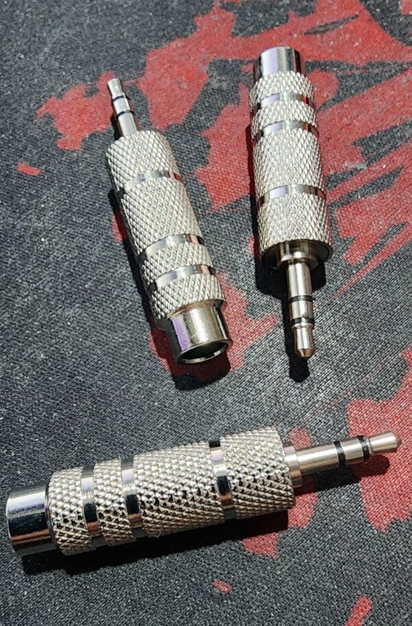 Ficha Conector Adaptador 125M Hembra 6,5 St. a Macho 3,5 St. Metálico RADIO NORTE