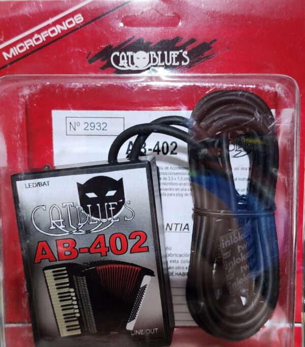 Microfono AB402 Para Acordeon/Bandoneon Cat Blues 2 Mics LA FUSA