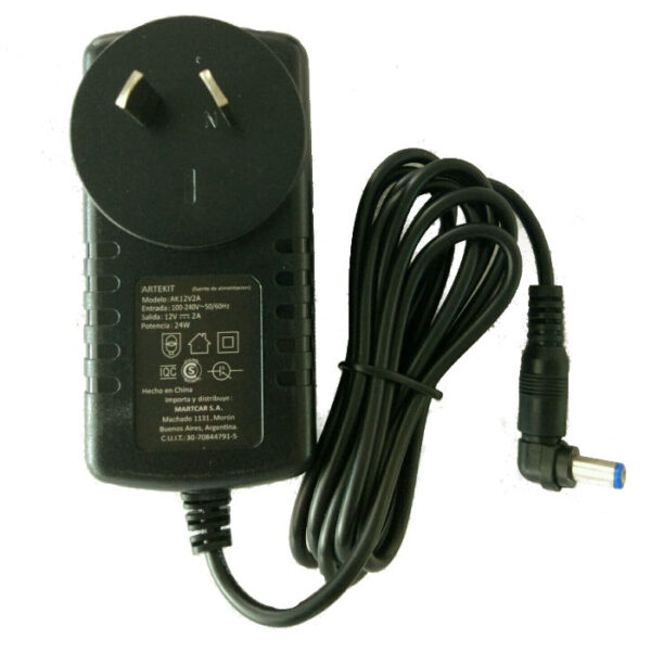 Fuente Transformador Switching 12v-2A Led Camaras/Organos/Pedales RADIO NORTE