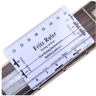 Regla Para Medir Altura De Cuerdas En PVC Para Luthier CAMBO