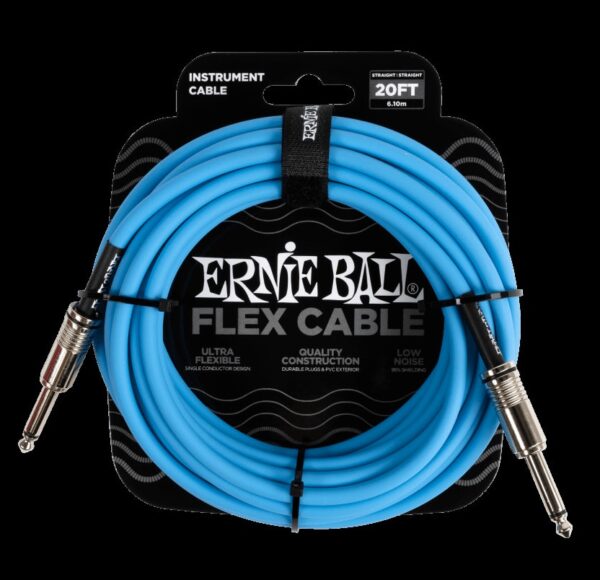 Cable Flex P06417 6 Mts Azul P/Instrumentos Ernie Ball FAMA
