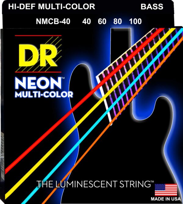 Cuerdas Bajo NMCB40 4 Cdas. Neon Multicolor 40-100 DR HMG