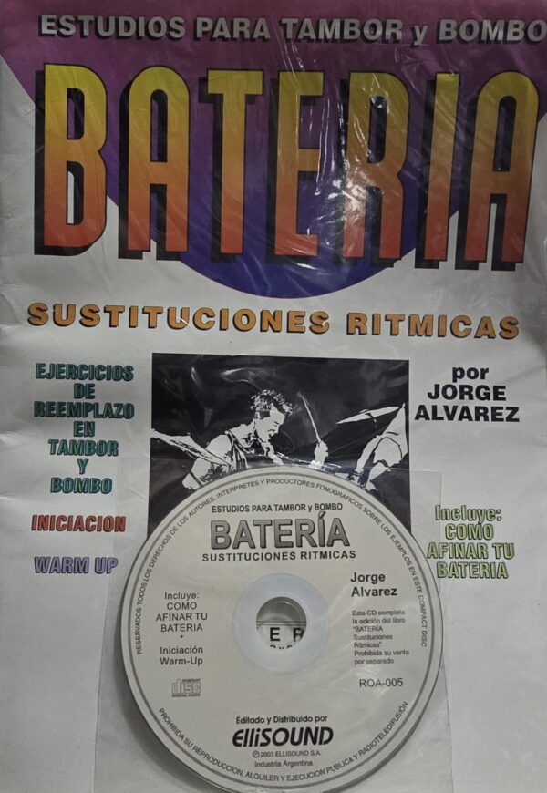 Libro De Bateria Sustituciones Ritmicas C/CD Jorge Alvarez ALEYMAR