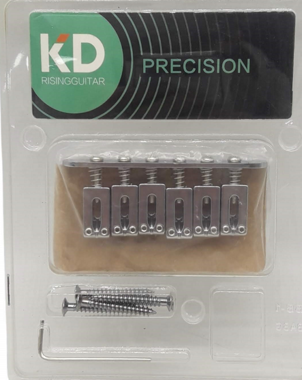 Puente Fijo BG2001 Para Stratocaster Completo Cromado KD LA FUSA