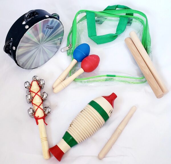Set TZ5B De Percusion Estudiantil 5 Instrumentos PARQUER