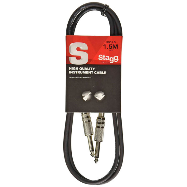 Cable Plug-Plug SGC15 Heavy 1,5 Mts. Stagg MJ MUSIC