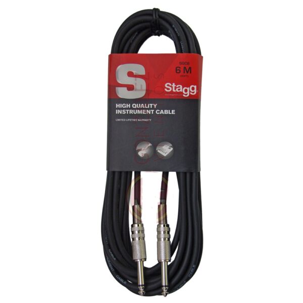 Cable Plug-Plug SGC6 6mm. 6 Mts. Stagg MJ MUSIC