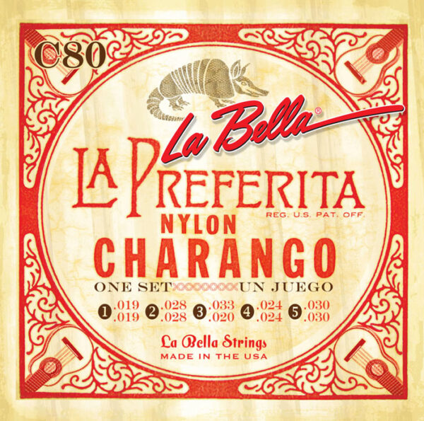Cuerdas Para Charango C80 Medium La Preferita La Bella USA MJ MUSIC