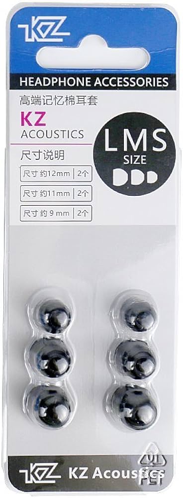 Set De 3 almohadillas KZ De Reemplazo Para Auriculares In-Ear CARME