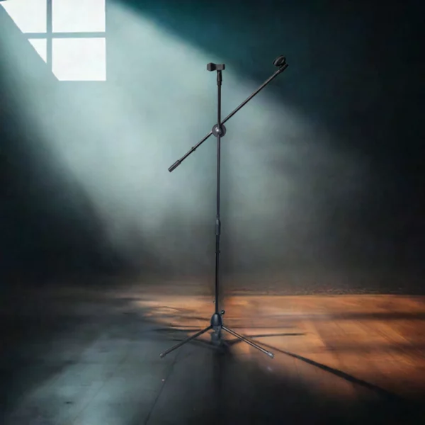 Soporte Pie De Micrófono FM602 Con Doble Pipeta Y Altura Ajustable Flanger KAIRON