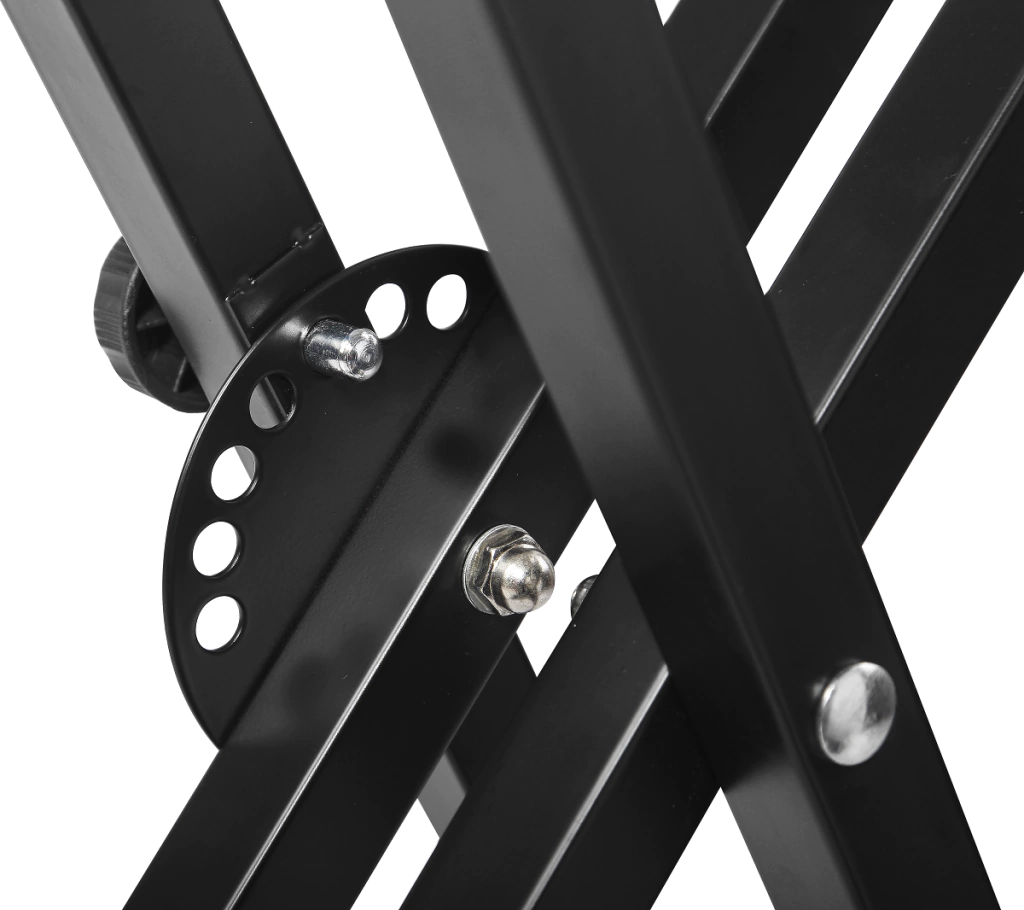 Soporte Pie Teclado FM802 Negro Tijera Doble Flanger KAIRON - Imagen 2