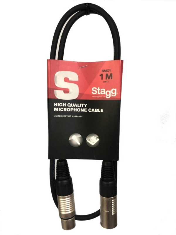 Cable Canon-Canon SMC1 1Mt. 6mm. Stagg MJ MUSIC