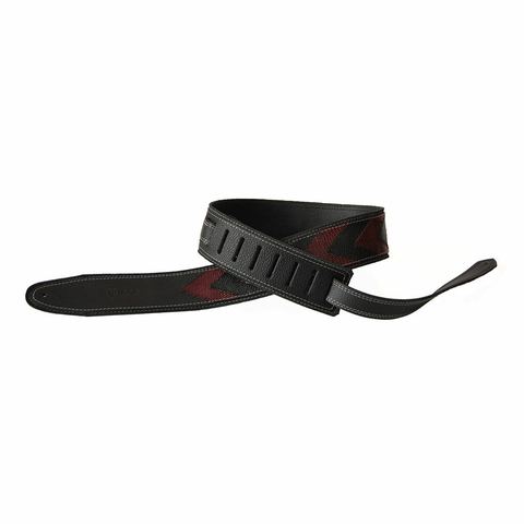 Correa Lizard En V 5316 Cuero Bordo/Negro Tijuana ALEYMAR