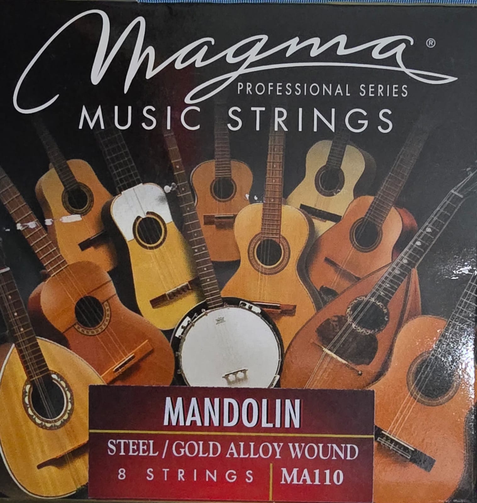Cuerdas Mandolina MA110 Doradas 8 Cuerdas MAGMA