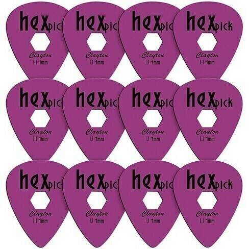 Púa Hexpick Duraplex Pick Standard Clayton USA KAIRON