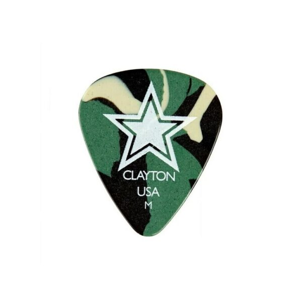 Púa Camo Picks Standard Medium Camuflada Clayton USA KAIRON
