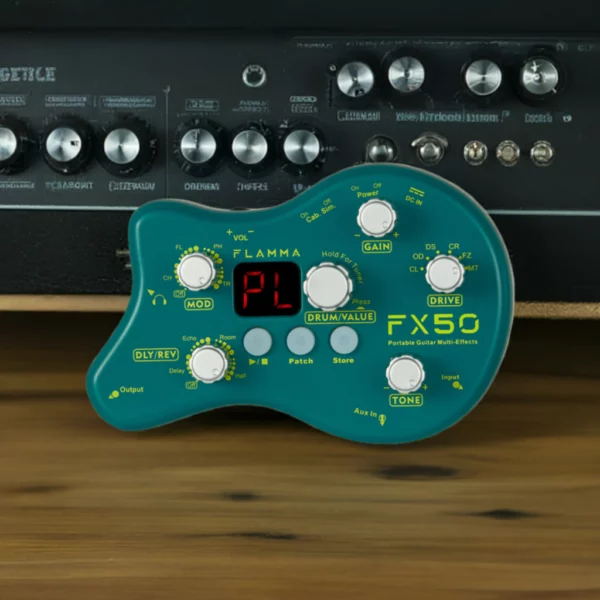 Pedalera Portátil Multiefecto FX50 Para Guitarra Eléctrica Flamma KAIRON