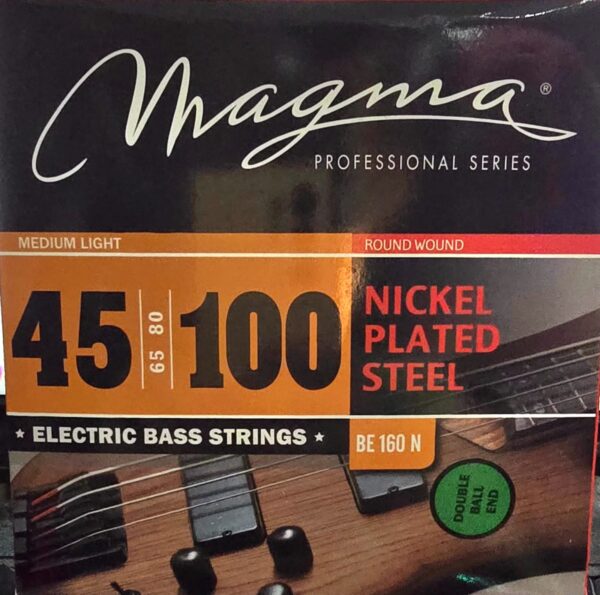 Cuerdas Para Bajo BE160NDB Doble Bola Medium Light 45-100 MAGMA