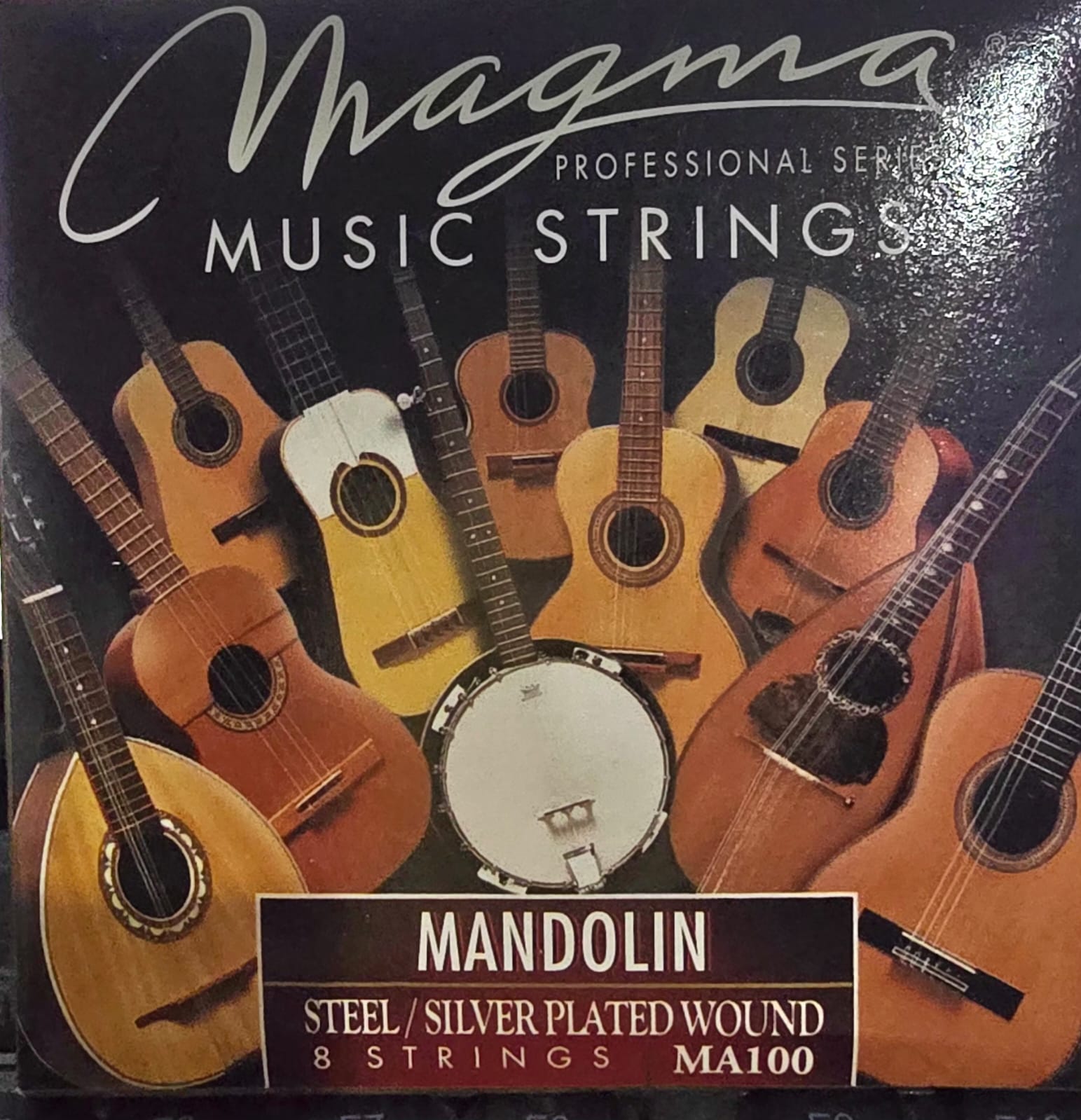 Cuerdas Mandolina MA100 Plateadas 8 Cuerdas MAGMA