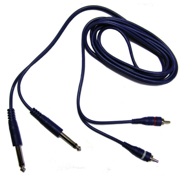 Cable Línea Blue Doble 6.5M x 2 RCA. De 2 Mts. Artekit MARTCAR