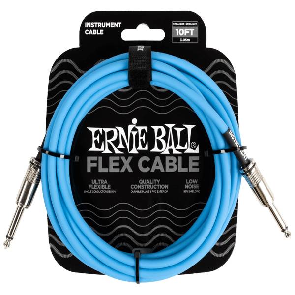 Cable Flex P06412 3 Mts Azul P/Instrumentos Ernie Ball FAMA