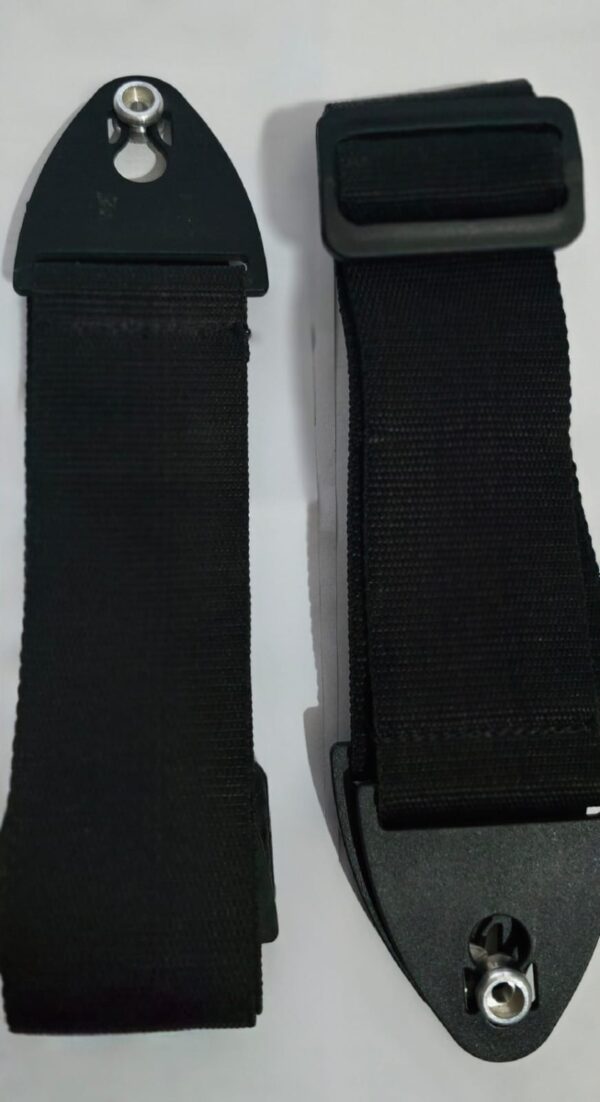 Correa Guitarra Electrica 112 Negra con Botones Strap ARVILLA