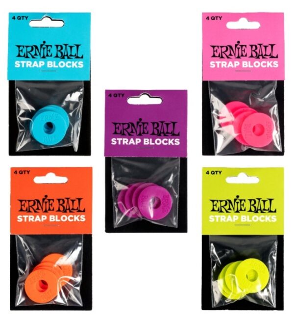 Strap Blocks P05623 Pack De 4 - Varios Colores Ernie Ball FAMA