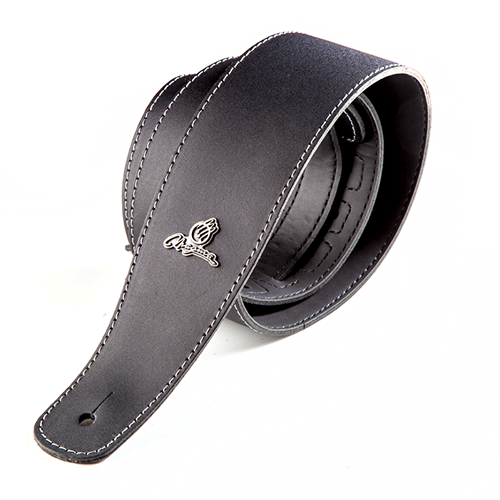 Correa Lisa Cuero Negro 07MB01 Con Logo P/Electrica Magma BASE