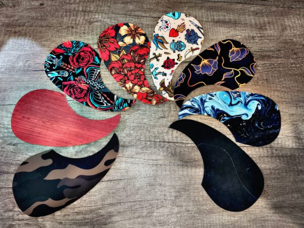 PickGuard Gota Clasica/Acustica Autoadhesiva Vs. Diseños MI RAZA