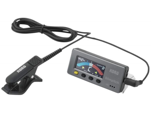 Afinador Cromatico SLM1CM KORG Slimpitch Incluye CM-300 Microfono Clip Korg Iva 10,5% IMPORT MUSIC