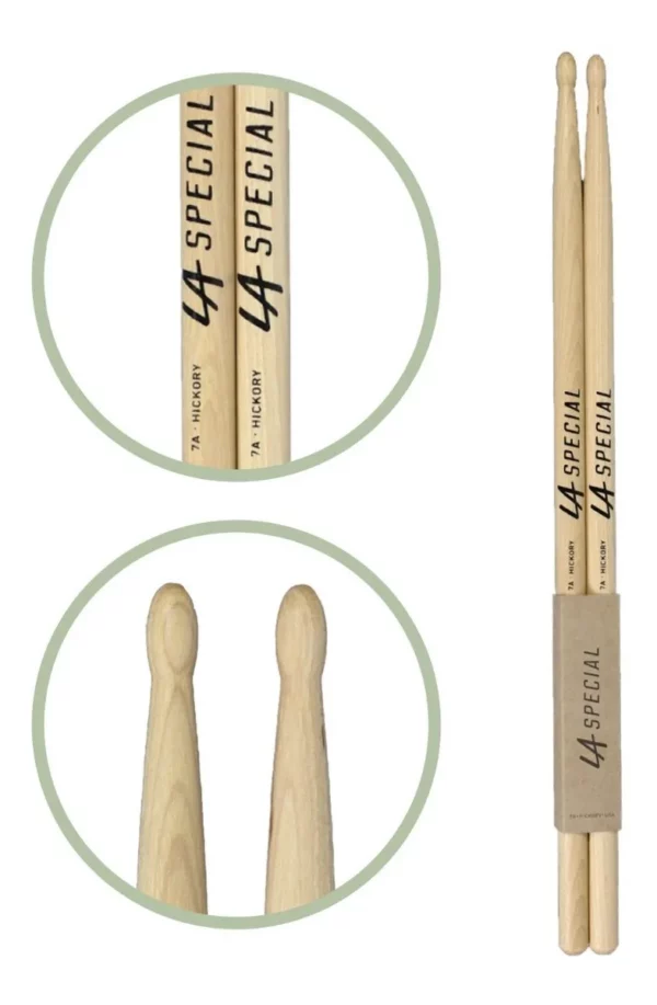Palillos Baquetas 7A Punta Madera LA Special Promark By Daddario MJ MUSIC