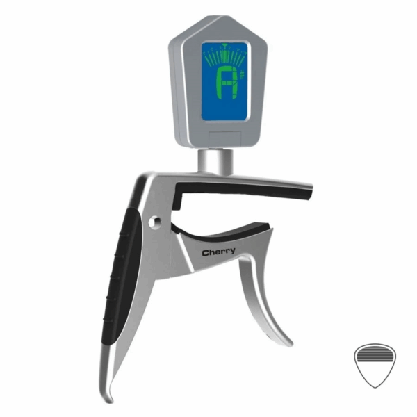 Capo Con Afinador CCT2 Para Guitarra Eléctrica/Acustica/Bajo Cherry LATAM