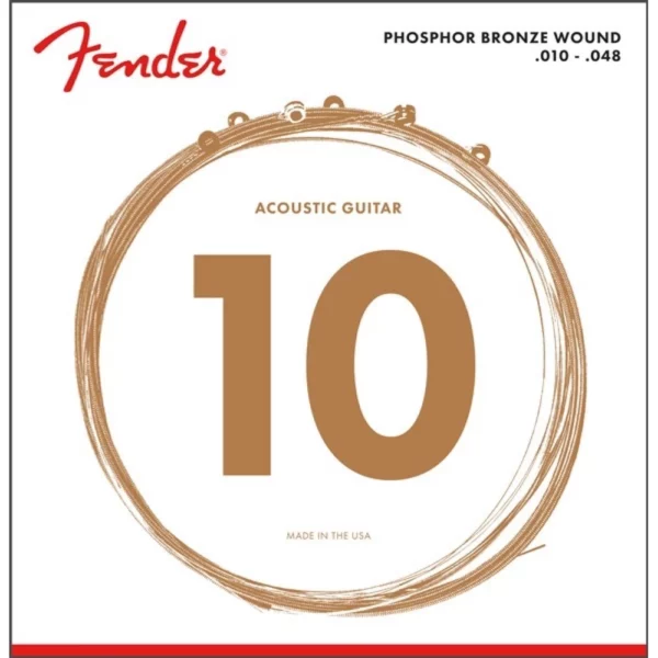 Cuerdas Guitarra Acustica .010-.048 Bronce-Phospor 073-0060-402 FENDER XPRO