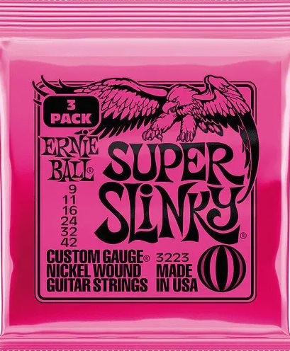 Cuerdas Bulk 3223 .09 Super Slinky Por Unidad Ernie Ball FAMA