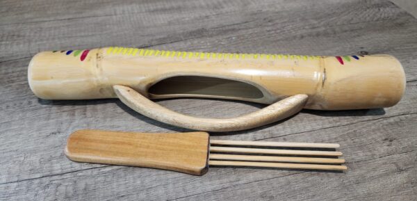 Guiro GuachaRasca Madera Artesanal MI RAZA