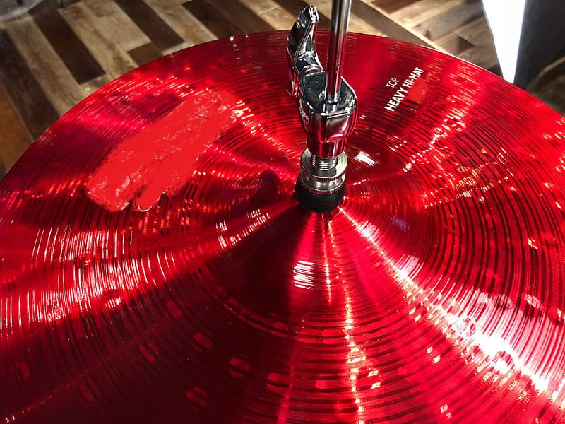 Platillos HiHat 14" Rojo Izmir LATAM