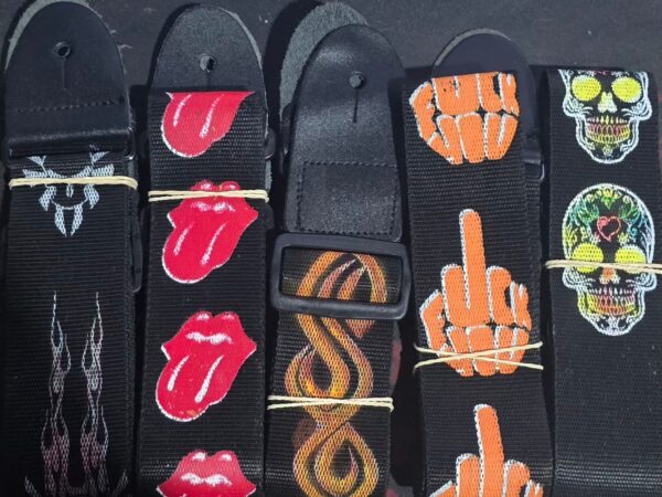 Correa Para Guitarra Electrica 109 Con Dibujos Heavy Metal ARVILLA