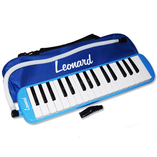 Melodica M32ABL 32 Notas Con Funda-Color Azul LEONARD MJ MUSIC