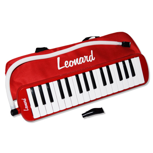 Melodica M32ARD 32 Notas Con Funda-Color Rojo LEONARD MJ MUSIC