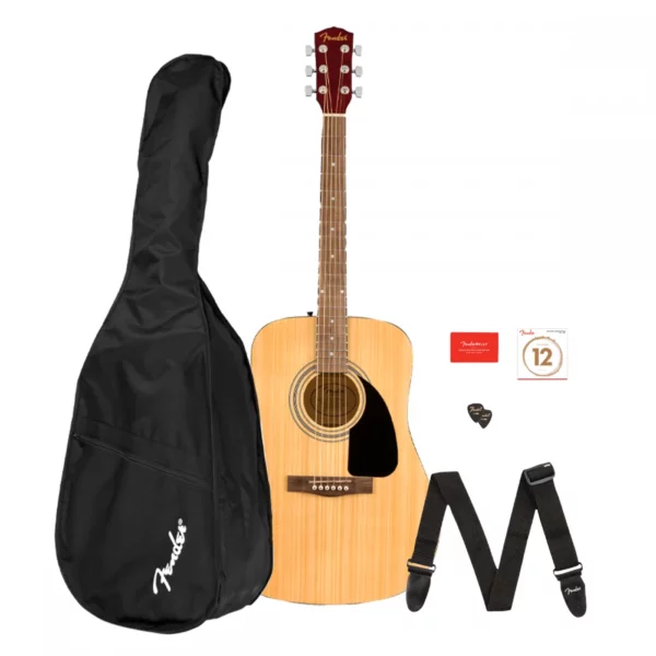 Pack Combo Guitarra Acústica 097-1210-721 FA-115 + Funda + Correa FENDER XPRO