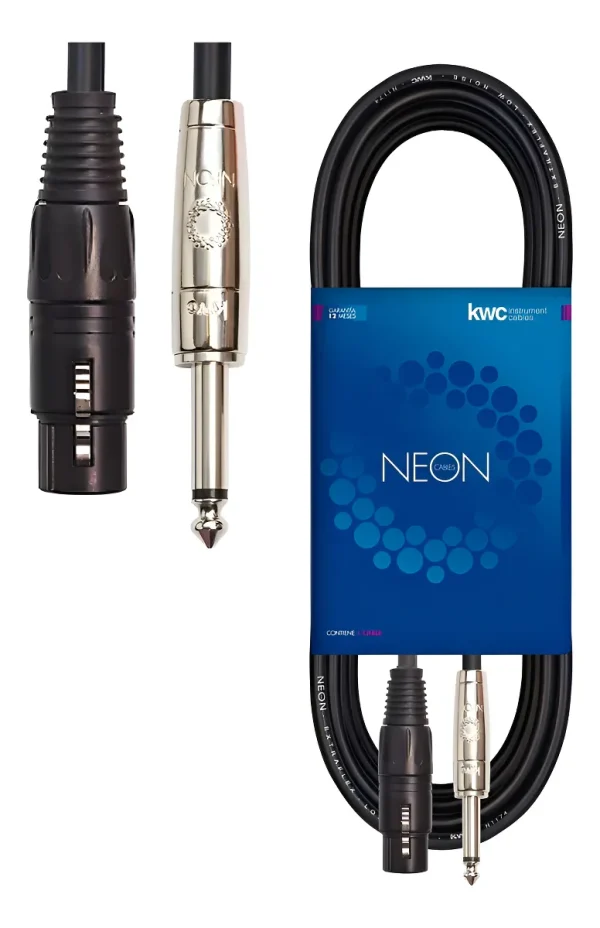 Cable CN111 Canon Hembra – Plug 6,5 STD 3 MTS Kwc Neon BASE