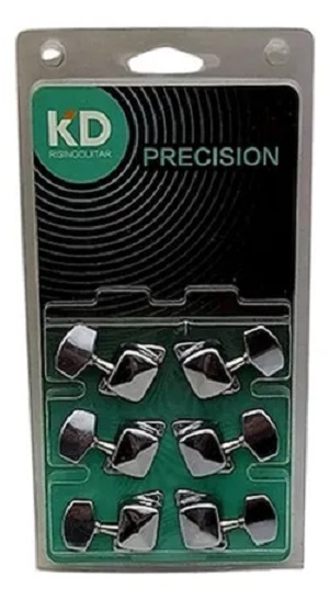 Clavijas Guitarra M6009 3+3 C/Tapa Cromadas KD ALEYMAR