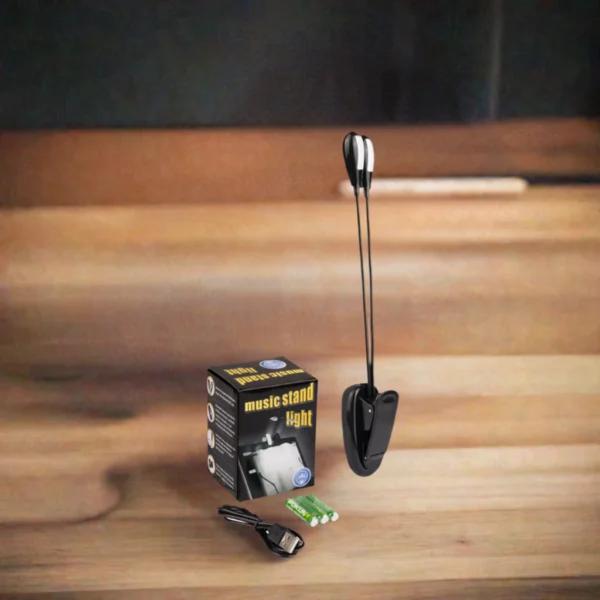 Luz Led FL004 4 Led Para Atril Libros O Notebook Pilas O Usb Flanger KAIRON