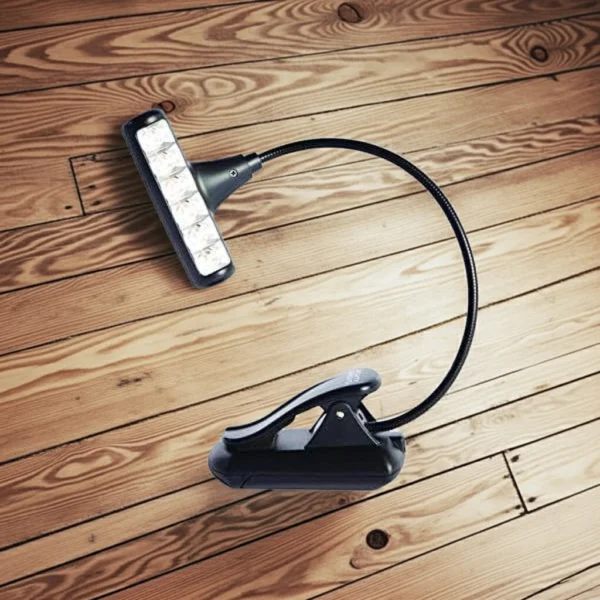 Luz Led FL009 9 Led Para Atril Libros O Notebook Pilas O Usb Flanger KAIRON